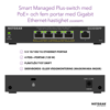Bild på 5-Port Gigabit Ethernet High-Power PoE+ Smart Managed Plus Switch