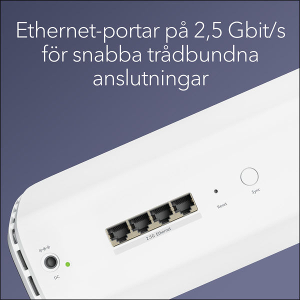 Picture of NETGEAR Orbi 870-serien med tre band för WiFi 7-meshtilläggssatellit (RBE870)
