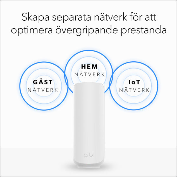 Bild på NETGEAR Router Orbi 370 Series Dual-Band WiFi 7 Mesh 3-Pack(RBE373)