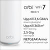 Bild på NETGEAR Router Orbi 370 Series Dual-Band WiFi 7 Mesh 2-Pack(RBE372)