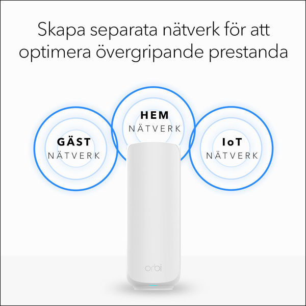 Bild på NETGEAR Router Orbi 370 Series Dual-Band WiFi 7 Mesh 1-Pack(RBE370)