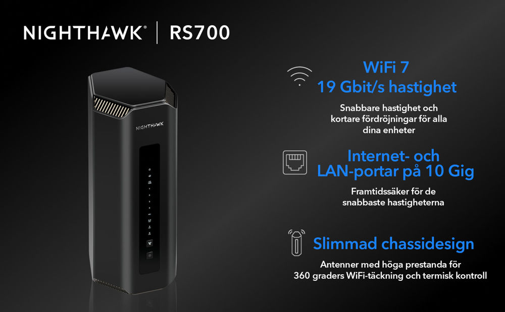 Wifi-7 Router BE19000 (RS700S-100EUS)