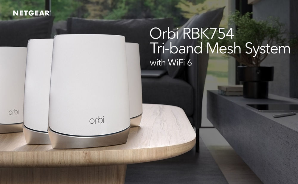 AX4200 WiFi 6 Whole Home Mesh WiFi System (RBK754)