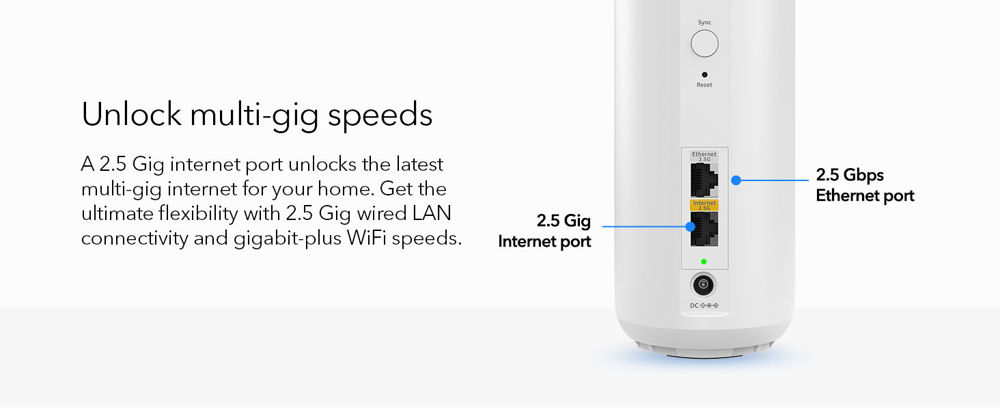 NETGEAR Router Orbi 370 Series Dual-Band WiFi 7 Mesh 3-Pack(RBE373)