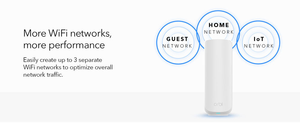 NETGEAR Router Orbi 370 Series Dual-Band WiFi 7 Mesh 3-Pack(RBE373)