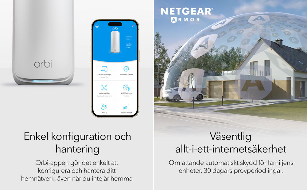 NETGEAR Orbi 870 Series Tri-band WiFi 7 Mesh System (RBE873)