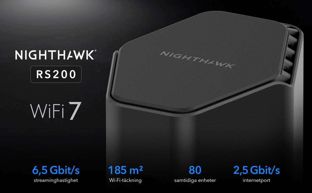 Nighthawk Dual-band Wi-Fi 7-router-BE6500